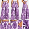 Boho Palm Tree Print Pants